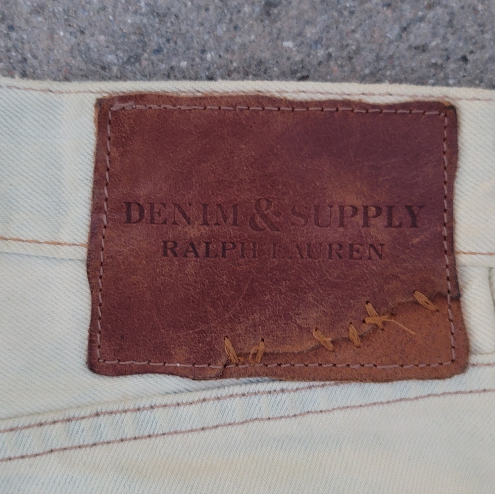 Vtg Denim & Supply Ralph Lauren Distressed Denim Shorts - Picture 3 of 4